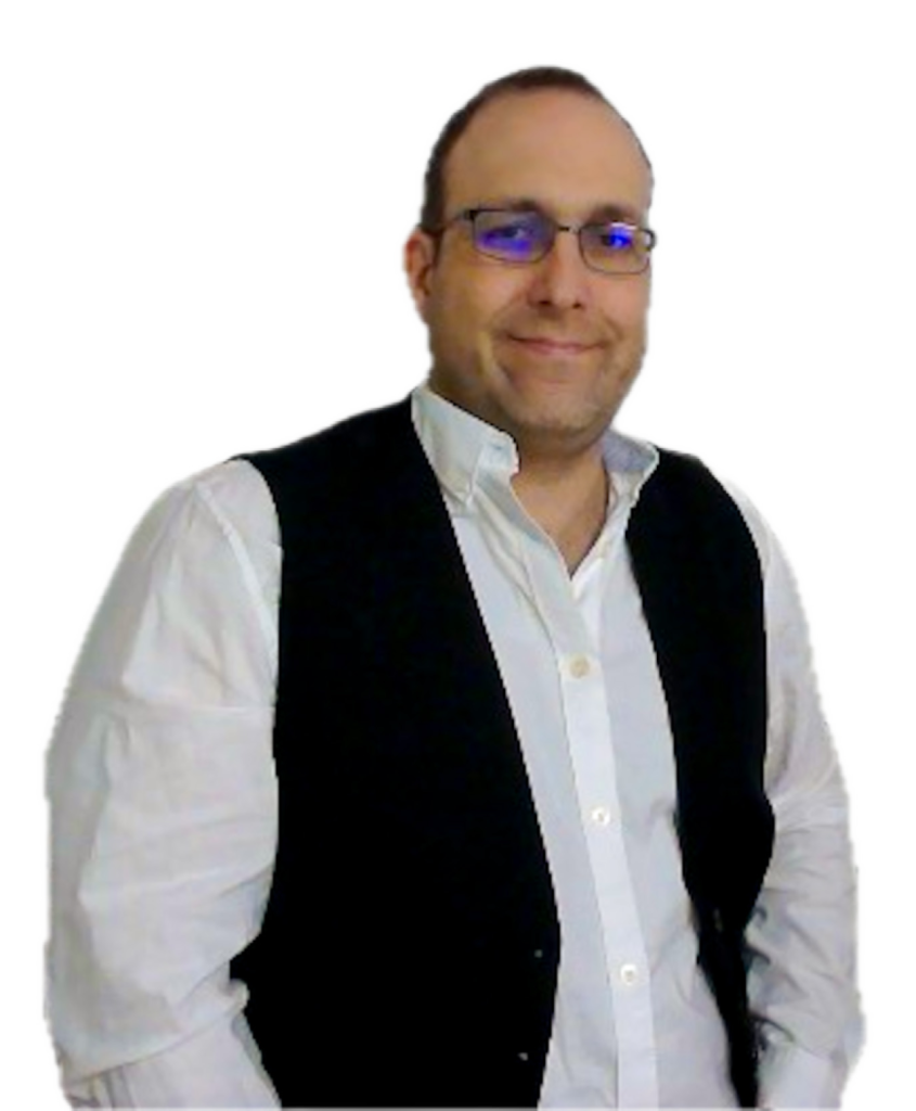 ADA-konforme WordPress-Websites - gebaut für das US-Recht 7 Michael Mees – Inhaber von Ideary Works LLC, trägt eine schwarze Weste über einem weißen Hemd, lächelt und schaut in die Kamera.