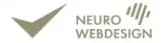 Neuro Webdesign logo, featuring a green checkmark and stylized lines resembling a brainwave.